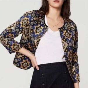 Loft Women's Mosaic Print Jacket SMALL